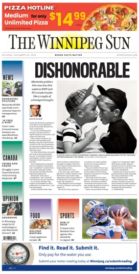 Cover of Winnipeg Sun