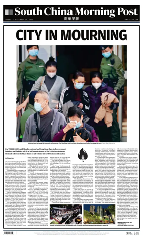 Cover of South China Morning Post