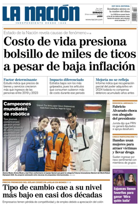 Cover of La Nacion (Costa Rica)