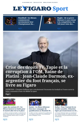 Cover of Le Figaro Sport