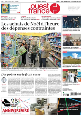 Cover of Ouest France (Challans / Saint-Gilles-Croix-de-Vie)