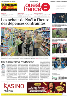 Cover of Ouest France (Lannion)