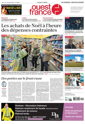 Cover of Ouest France (Les Herbiers / Montaigu)