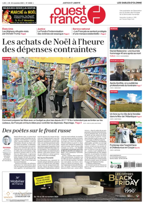 Cover of Ouest France (Les Sables-d'Olonne)