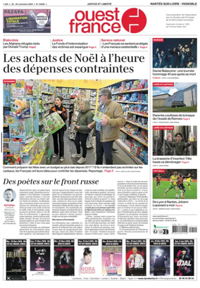Cover of Ouest France (Nantes / Sud-Loire / Vignoble)