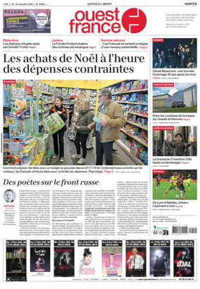 Cover of Ouest France (Nantes)