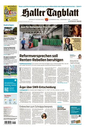 Cover of Haller Tagblatt