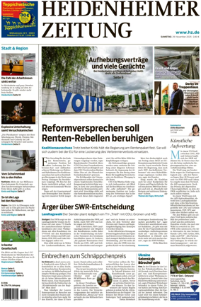 Cover of Heidenheimer Zeitung