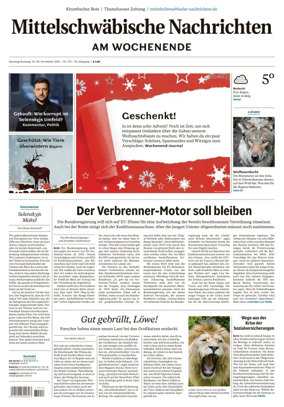 Cover of Mittelschwaebische Nachrichten