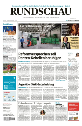 Cover of Rundschau für den Schwäbischen Wald – Der Kocherbote