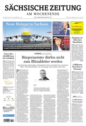 Cover of Sächsische Zeitung  (Dresden)
