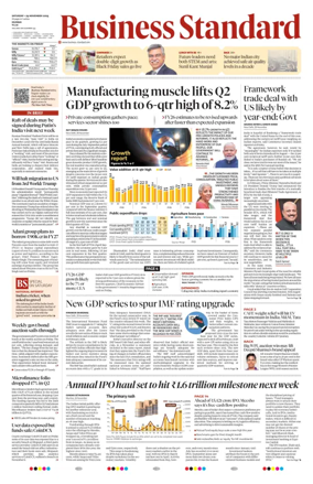Cover of Business Standard