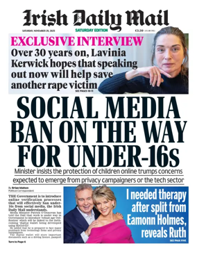 Cover of Irish Daily Mail