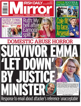 Cover of Irish Daily Mirror