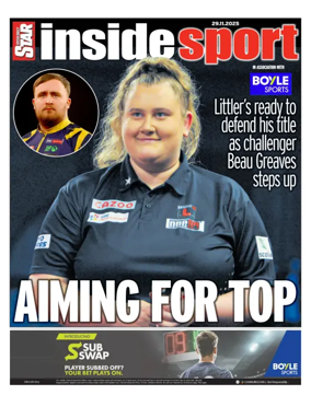 Cover of Irish Daily Star - Inside Sport