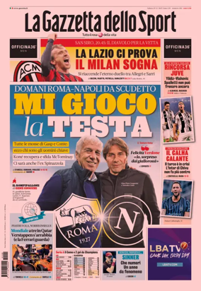 Cover of La Gazzetta dello Sport - Romana