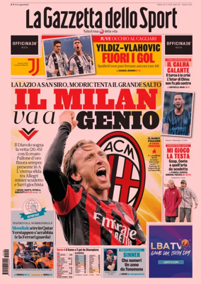 Cover of La Gazzetta dello Sport 
