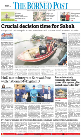 Cover of The Borneo Post