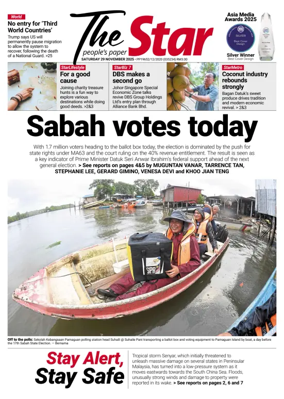 Cover of The Star Malaysia