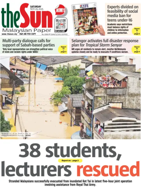 Cover of The Sun (Malaysia)