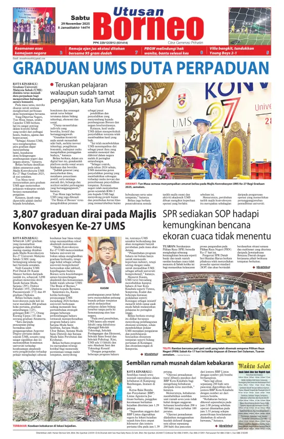 Cover of Utusan Borneo (Sabah)