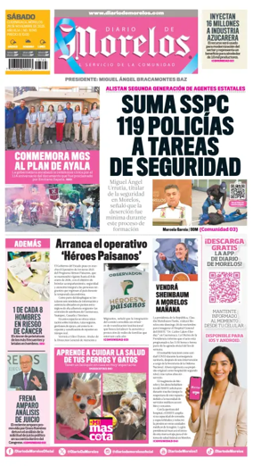 Cover of Diario de Morelos