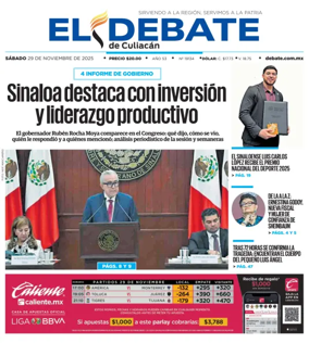 Cover of El Debate de Culiacán