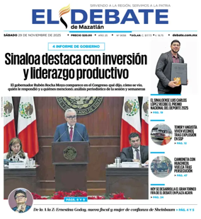 Cover of El Debate de Mazatlan