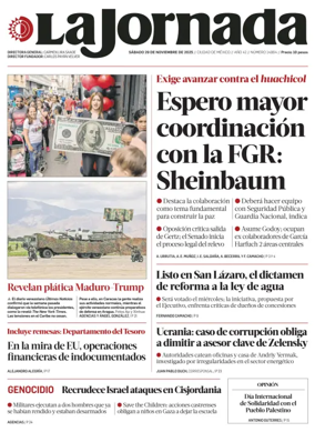 Cover of La Jornada