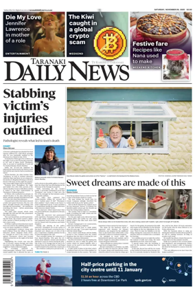 Cover of Taranaki Daily News