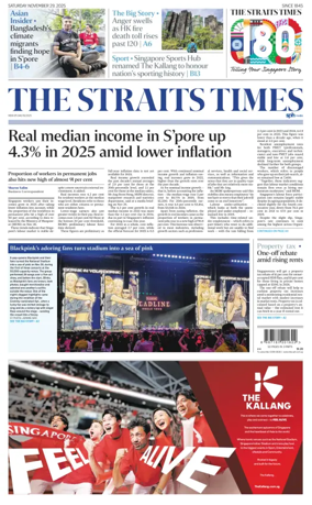 Cover of The Straits Times