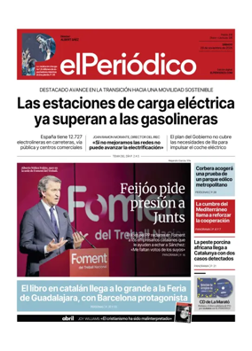 Cover of El Periódico de Catalunya (Castellano)
