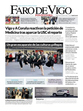 Cover of Faro de Vigo (Pontevedra)