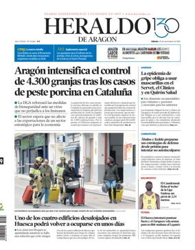 Cover of Heraldo de Aragón