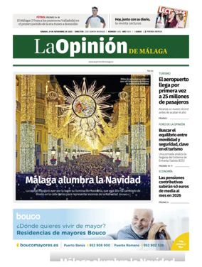 Cover of La Opinión de Málaga