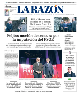 Cover of La Razon (Cataluna)