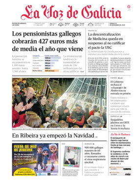 Cover of La Voz de Galicia (Barbanza)