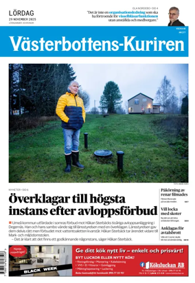 Cover of Västerbottens-Kuriren