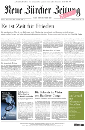 Cover of Neue Zürcher Zeitung