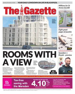 Cover of Blackpool Gazette