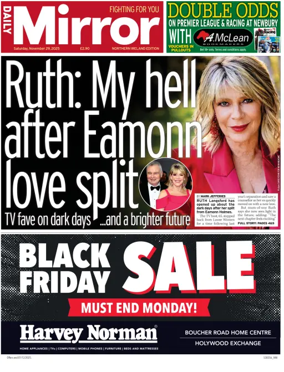 Cover of Daily Mirror (Northern Ireland)