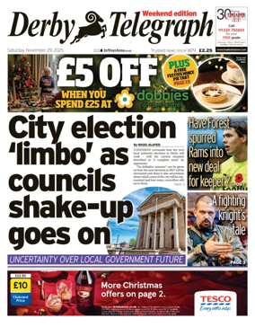 Cover of Derby Telegraph