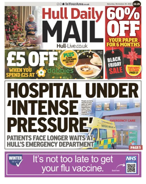 Cover of Hull Daily Mail
