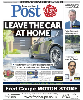 Cover of Lancashire Evening Post