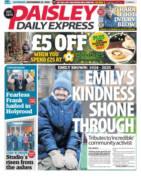 Cover of Paisley Daily Express