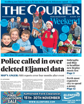 Cover of The Courier & Advertiser (Perth and Perthshire Edition)