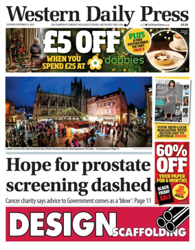 Cover of Western Daily Press (Saturday)