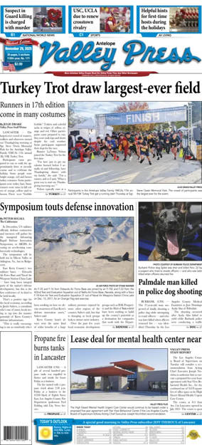 Cover of Antelope Valley Press