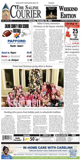 Cover of The Saline Courier Weekend