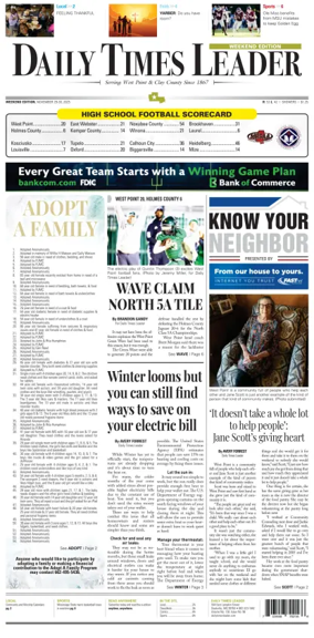 Cover of Daily Times Leader